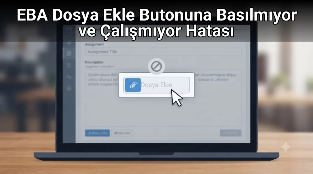 EBA Dosya Ekle Butonuna Basılmıyor ve Çalışmıyor Hatası